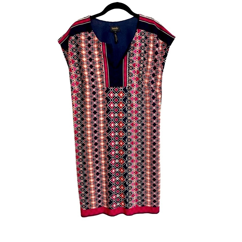 Laundry By Shelli Segal Geometric Boho Sheath Mini Dress - Picture 3 of 9